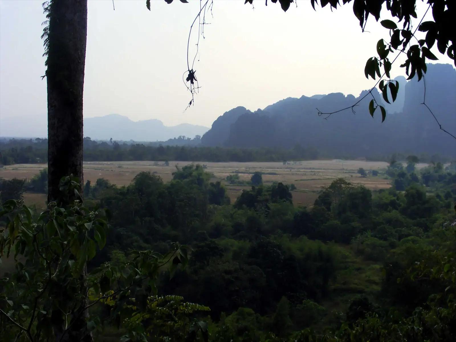 Paysage aux environs de Vang Vieng - Laos