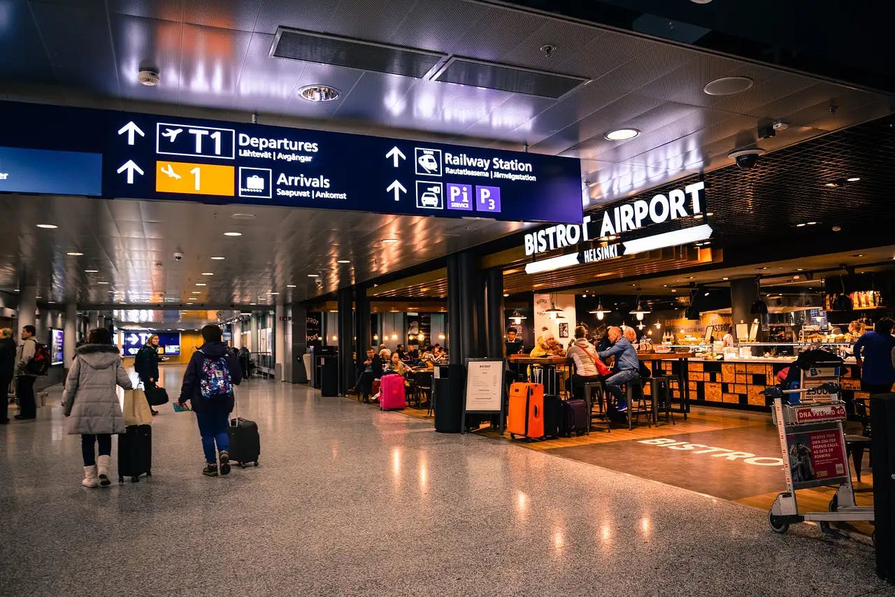 Terminal de l’aéroport d’Helsinki