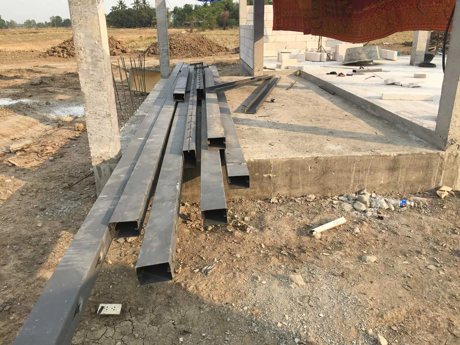 Poutres en acier galvanisé pour la charpente